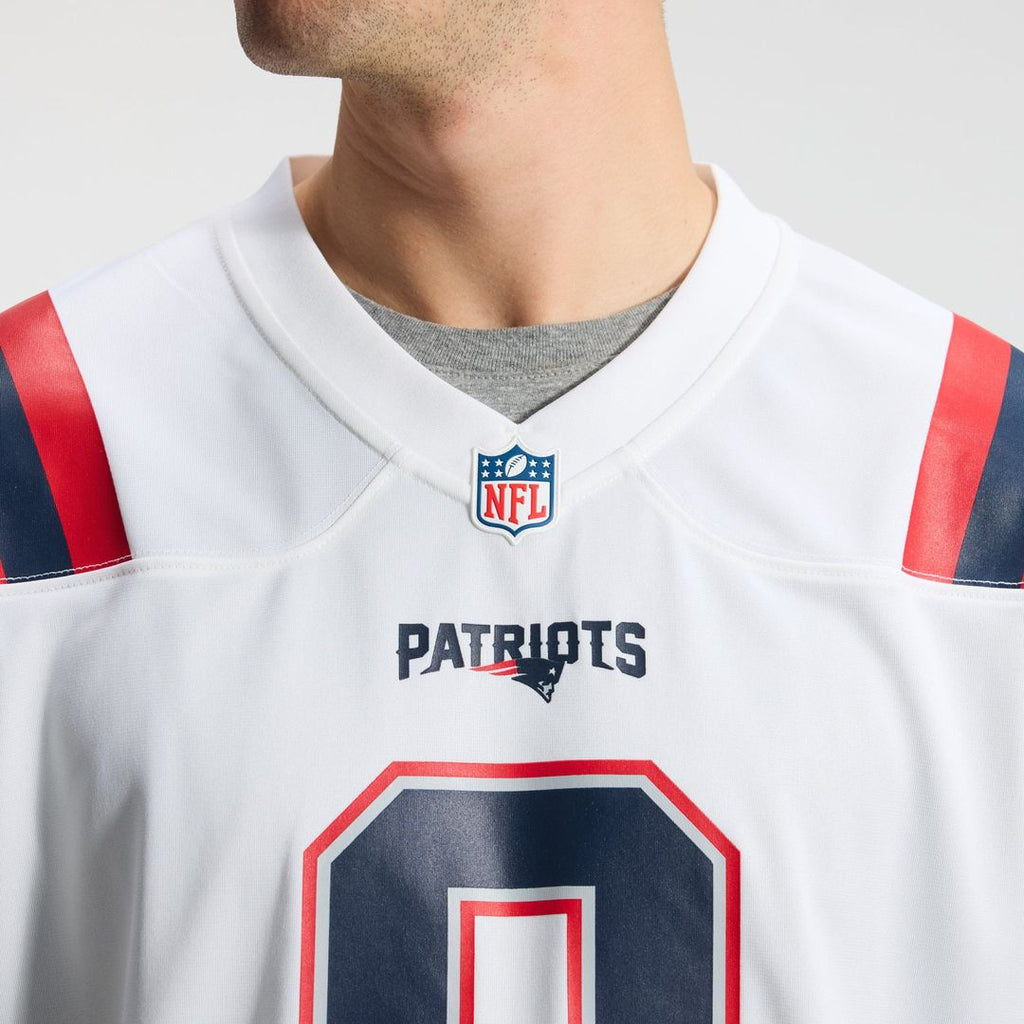 New England Patriots Christian Gonzalez Nike Game Jersey - White