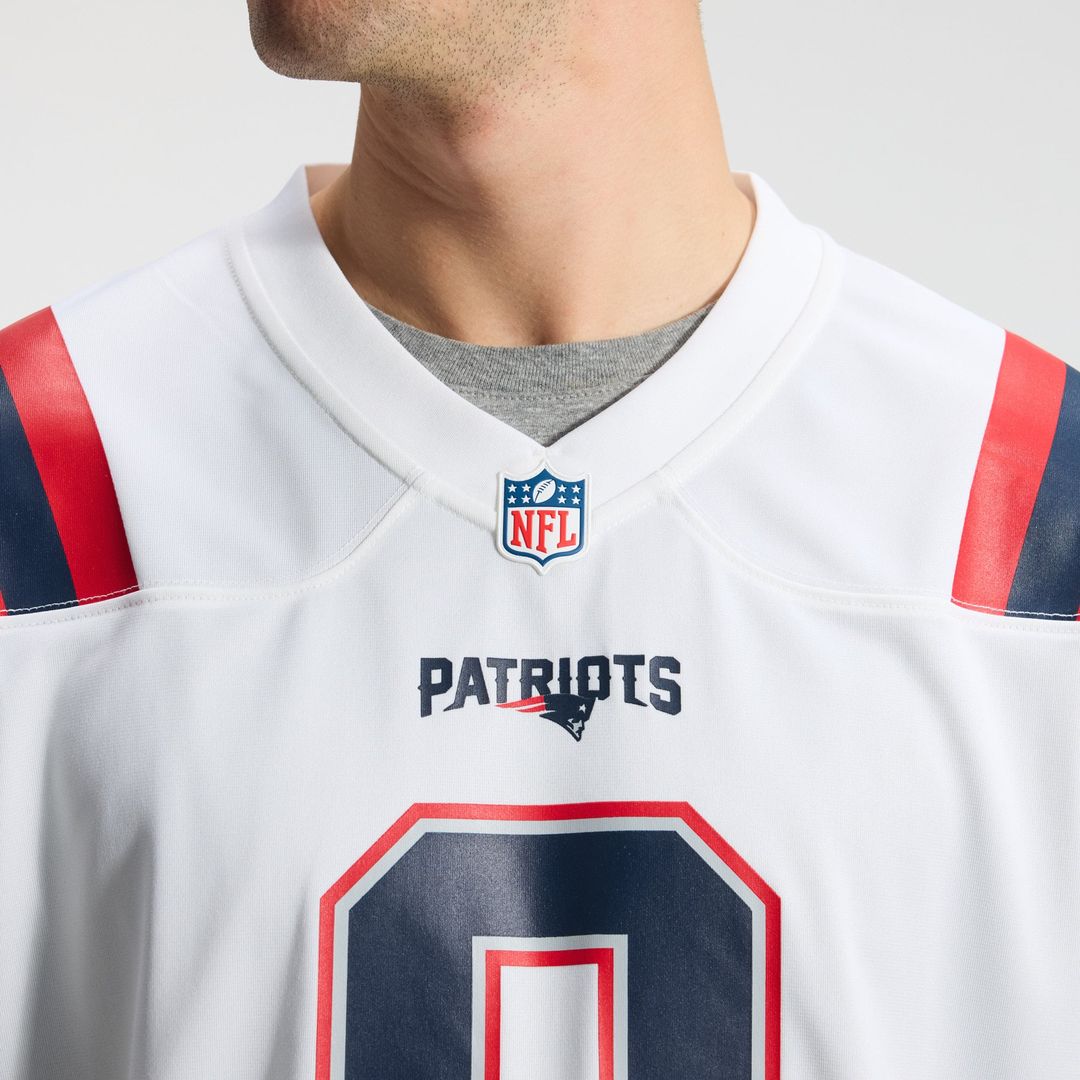 New England Patriots Christian Gonzalez Nike Game Jersey - White