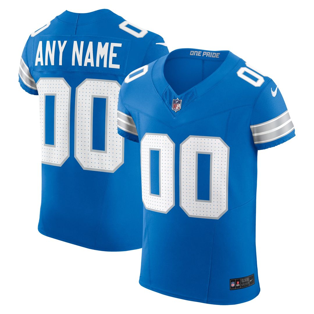 Detroit Lions Nike Team Vapor F.U.S.E. Elite Custom Jersey - Blue