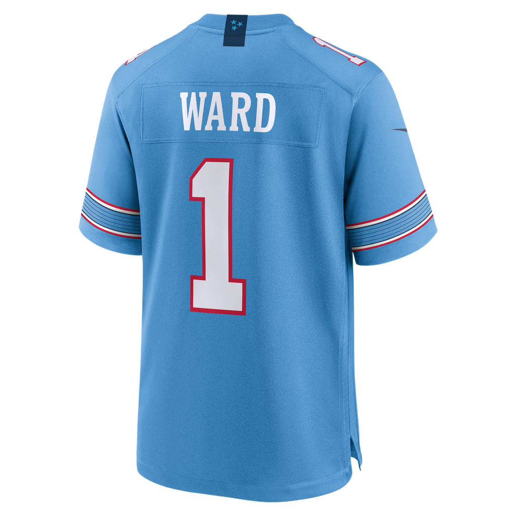 Tennessee Titans Cameron Ward Nike Game Jersey - Light Blue