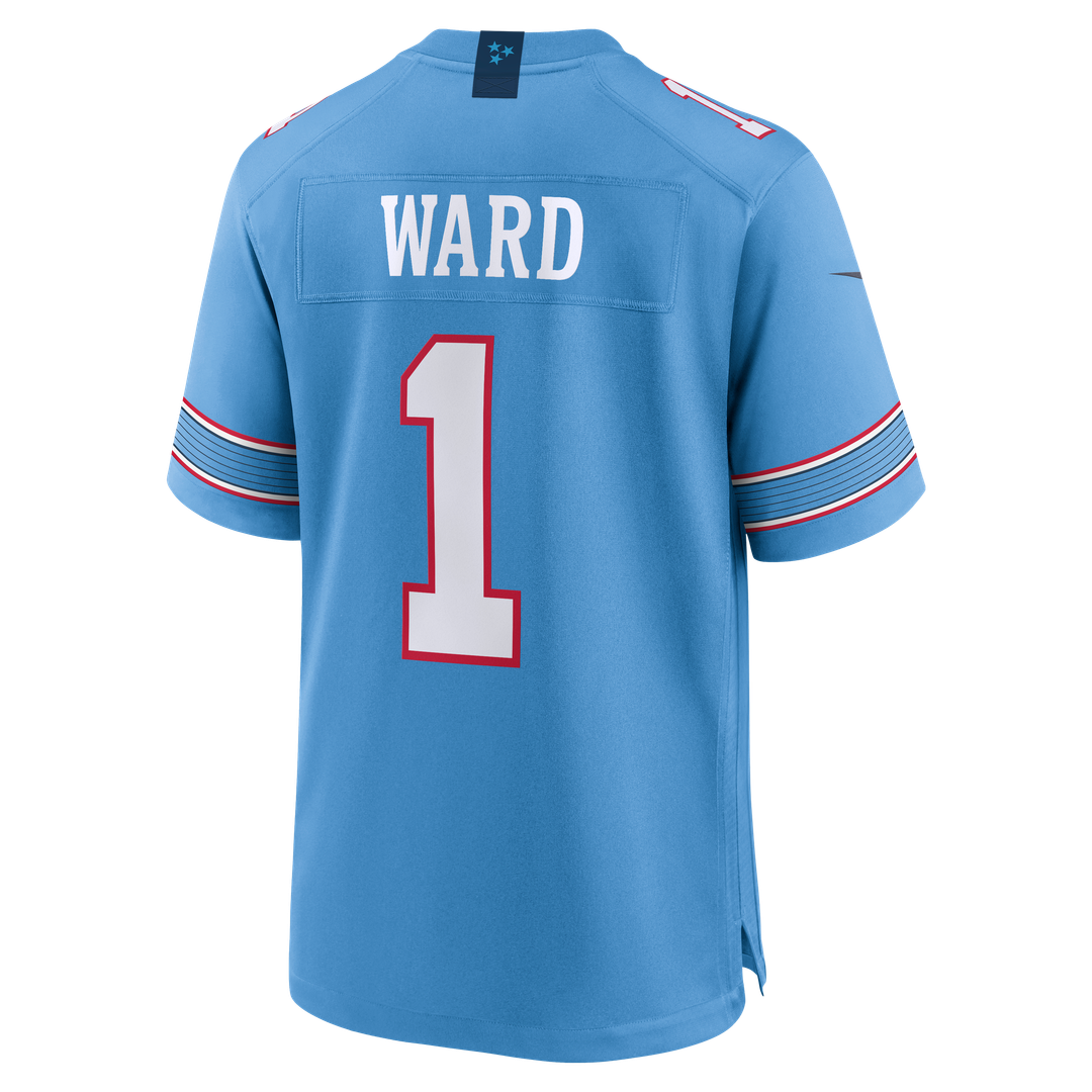 Tennessee Titans Cameron Ward Nike Game Jersey - Light Blue