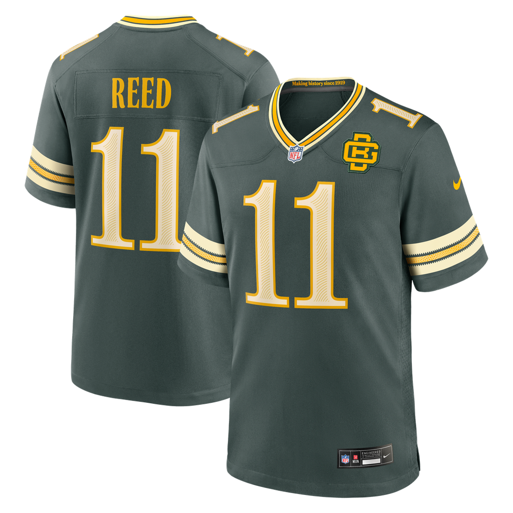 Green Bay Packers Jayden Reed Nike 2026 Rivalries Collection Game Jersey - Green