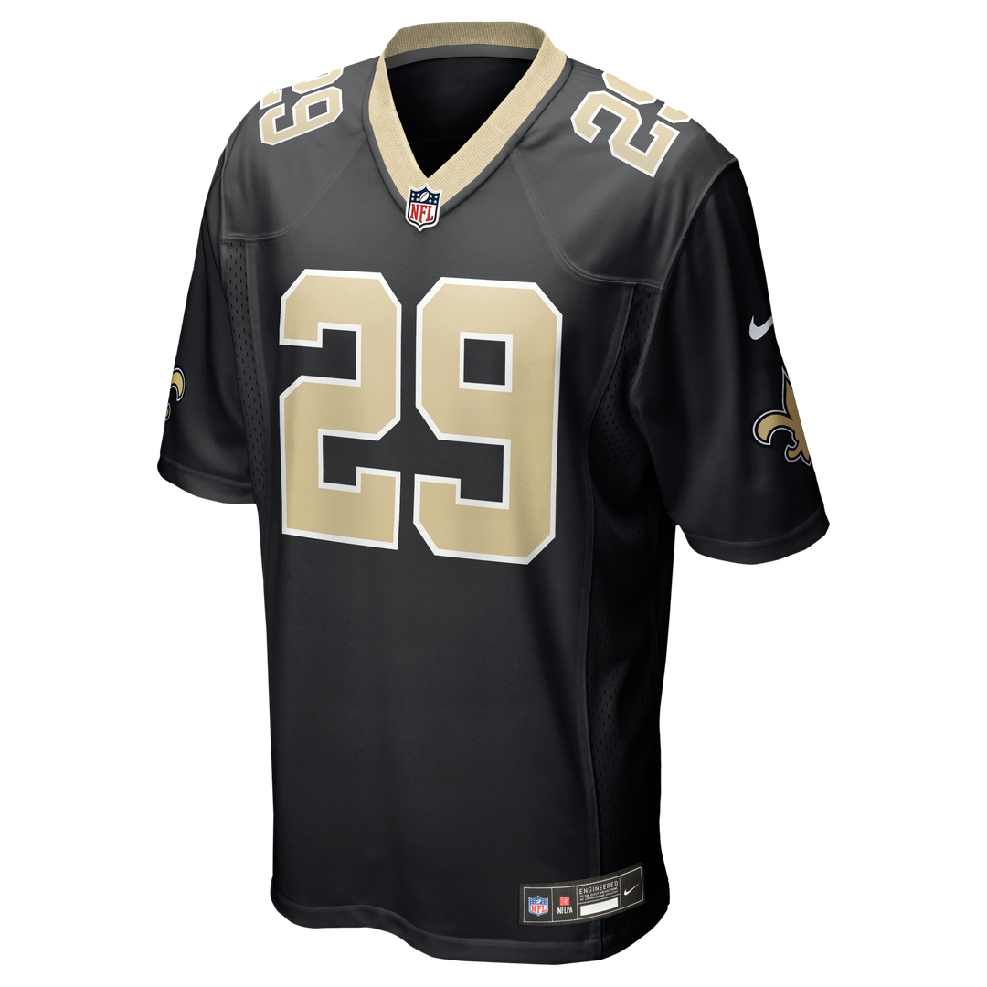 New Orleans Saints Quincy Riley Nike Team Game Jersey - Black