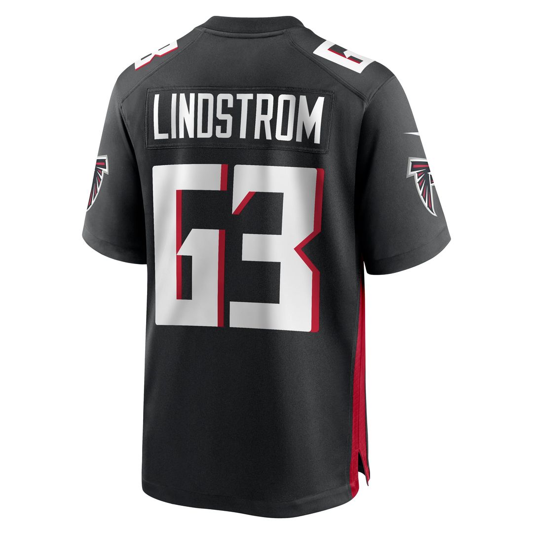 Atlanta Falcons Chris Lindstrom Nike Team Game Jersey - Black