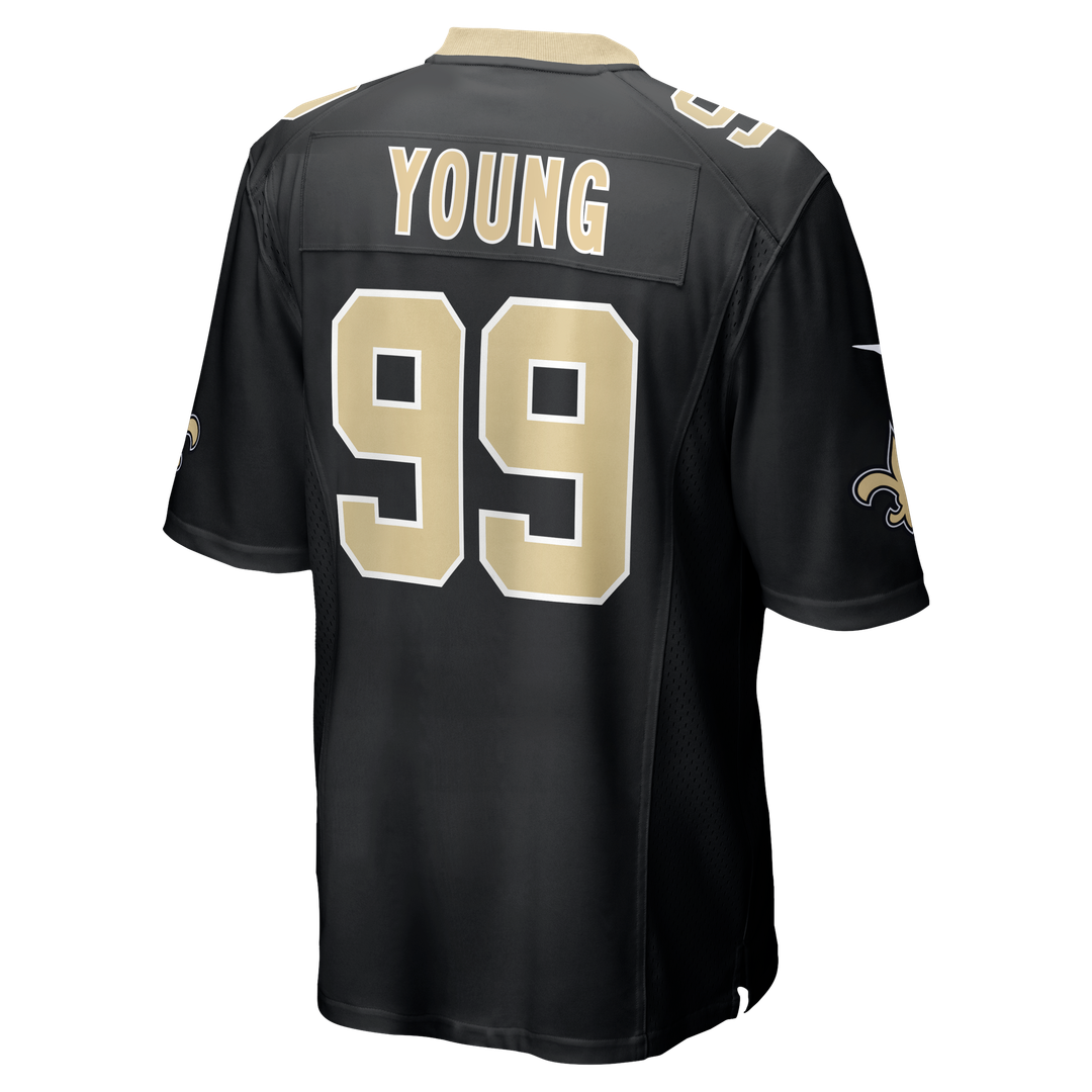 New Orleans Saints Chase Young Nike Game Jersey - Black