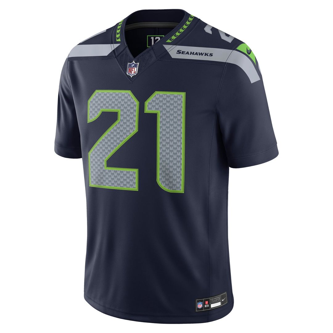 Seattle Seahawks Devon Witherspoon Nike Team Vapor F.U.S.E. Stitched Limited Jersey - College Navy