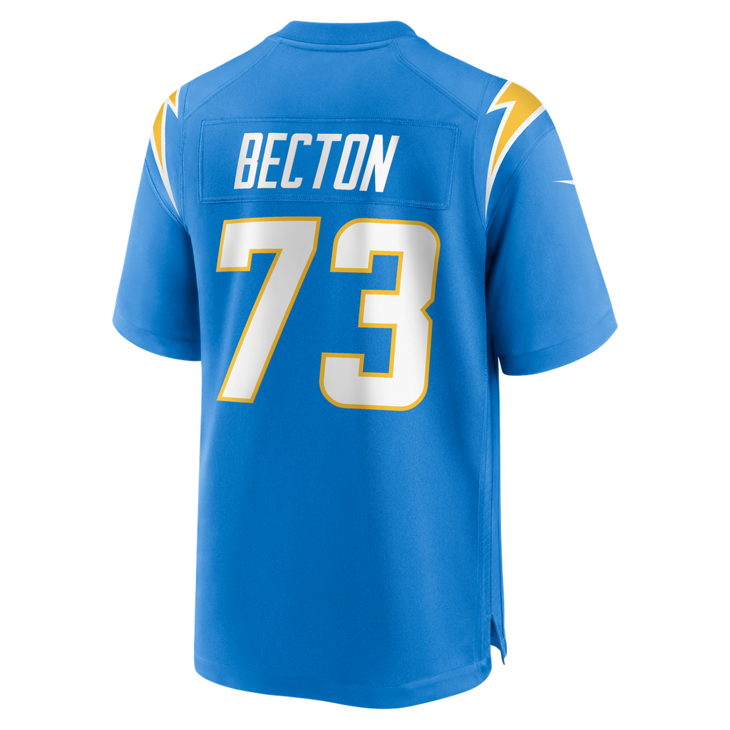 Los Angeles Chargers Mekhi Becton Nike Team Game Jersey - Powder Blue