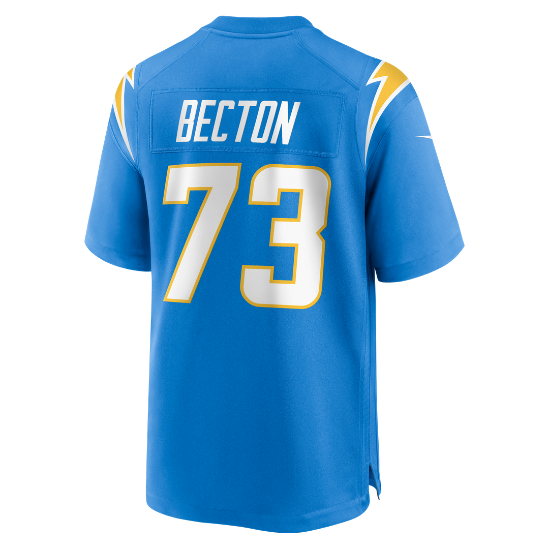 Los Angeles Chargers Mekhi Becton Nike Team Game Jersey - Powder Blue