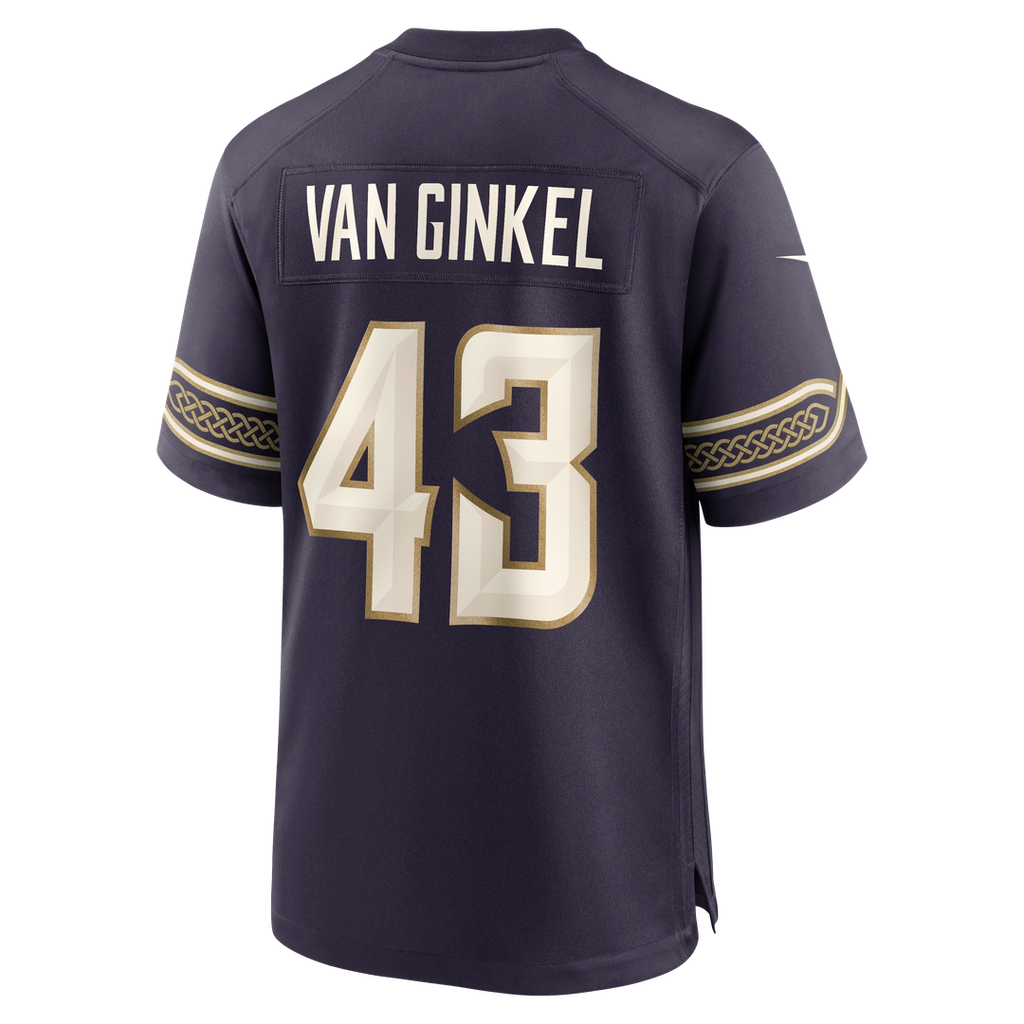 Minnesota Vikings Andrew Van Ginkel Nike 2026 Rivalries Collection Game Jersey - Purple