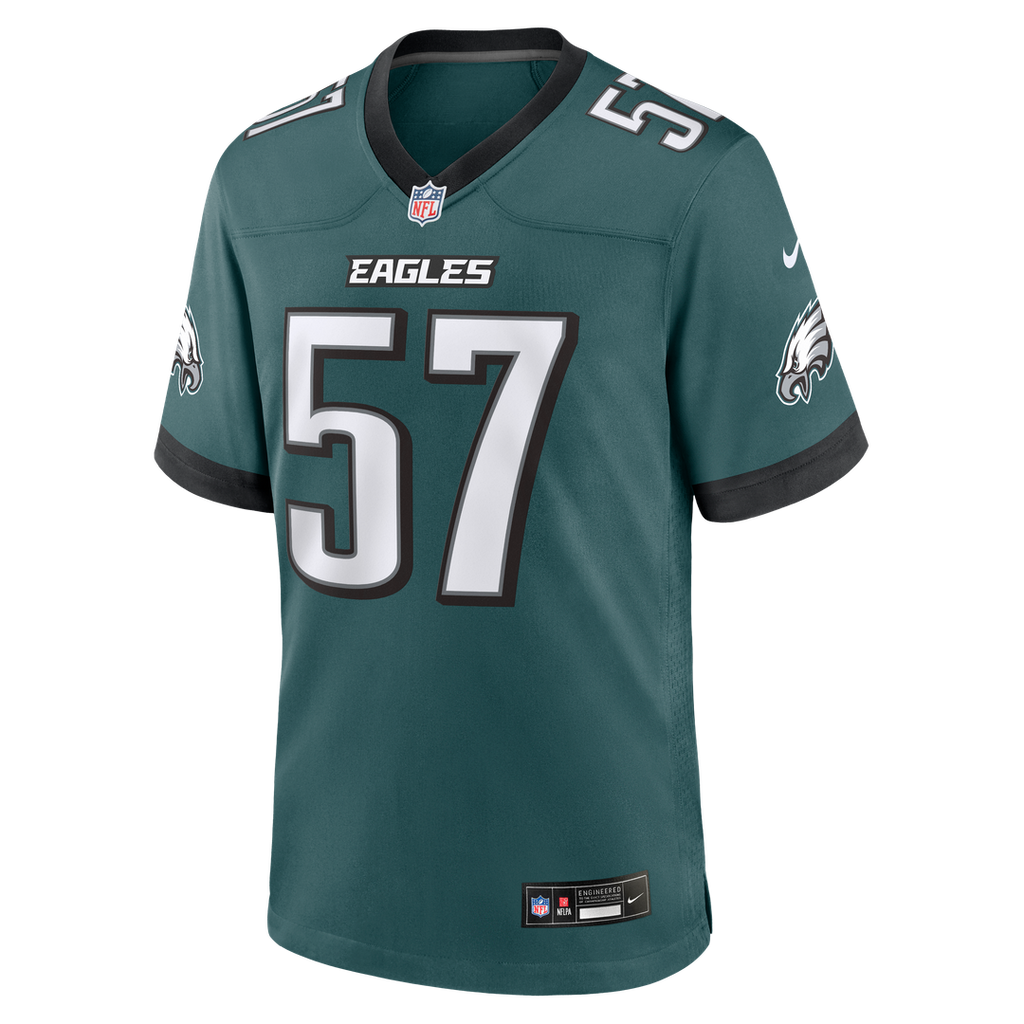 Philadelphia Eagles A.J. Epenesa Nike Team Game Jersey - Midnight Green