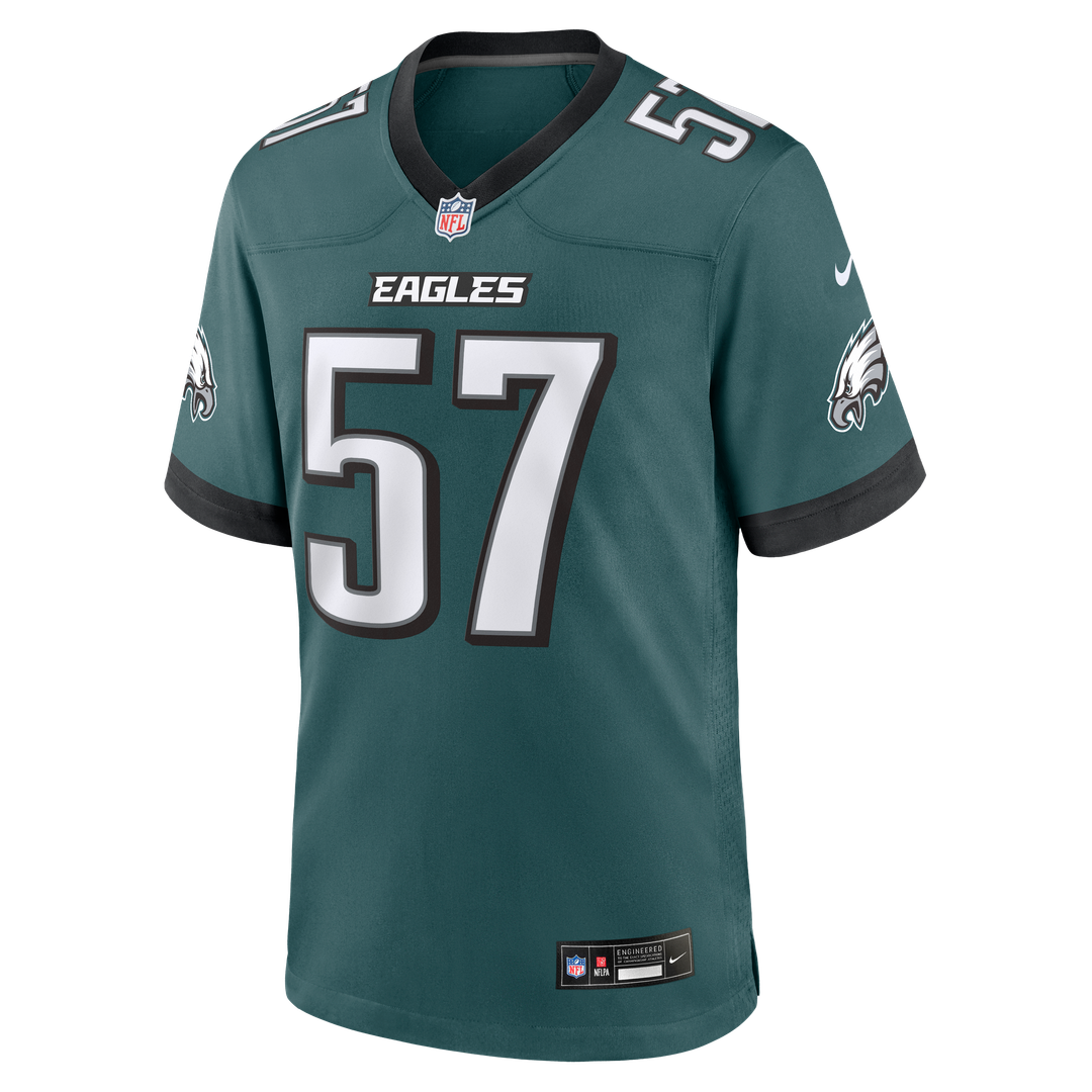 Philadelphia Eagles A.J. Epenesa Nike Team Game Jersey - Midnight Green