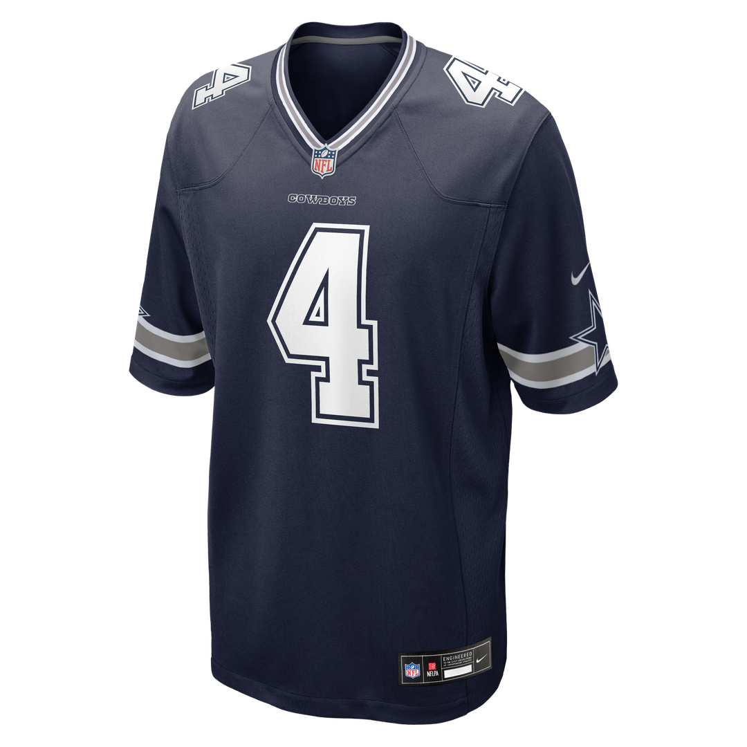 Dallas Cowboys Dak Prescott Nike Game Team Jersey - Navy