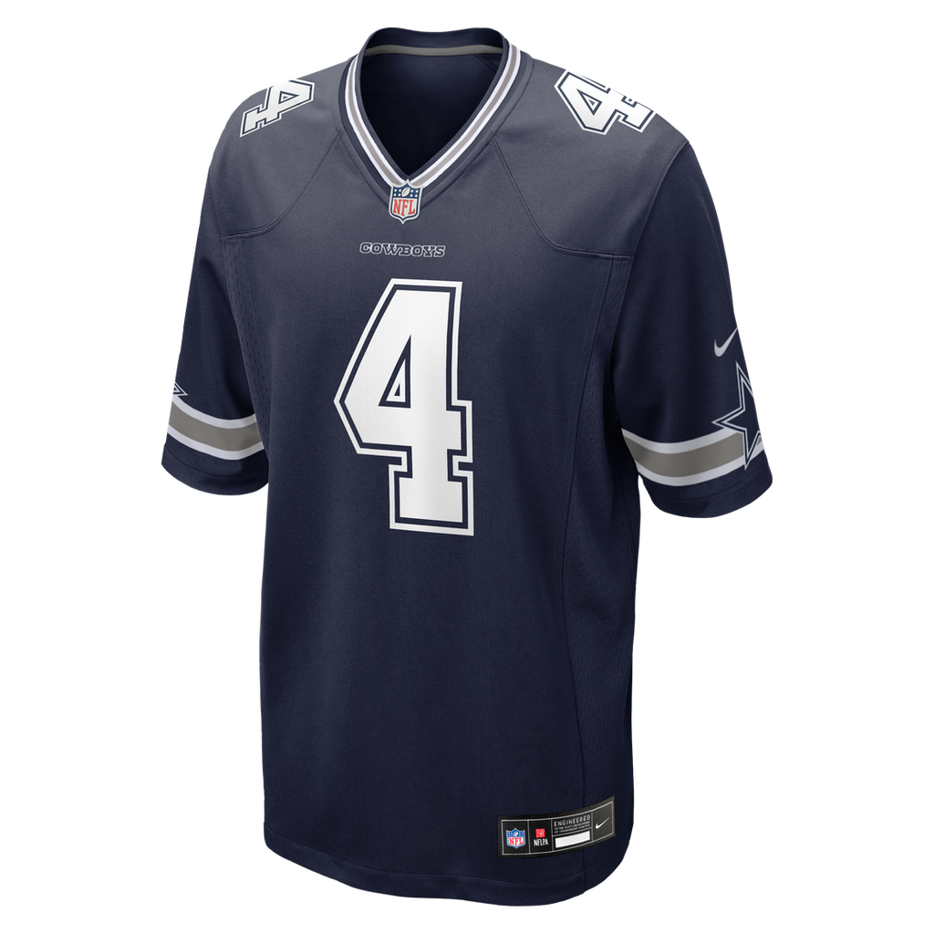 Dallas Cowboys Dak Prescott Nike Game Team Jersey - White
