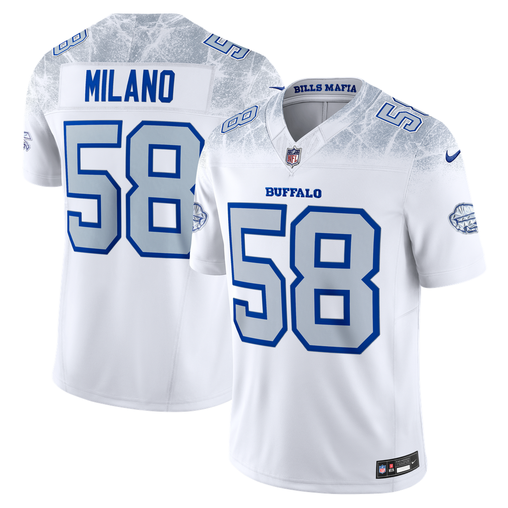 Buffalo Bills Matt Milano Nike Rivalries Collection Stitched Limited Jersey - White