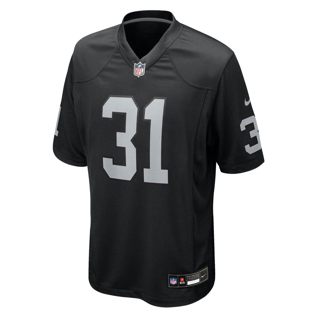 Las Vegas Raiders Raheem Mostert Nike Team Game Jersey - Black