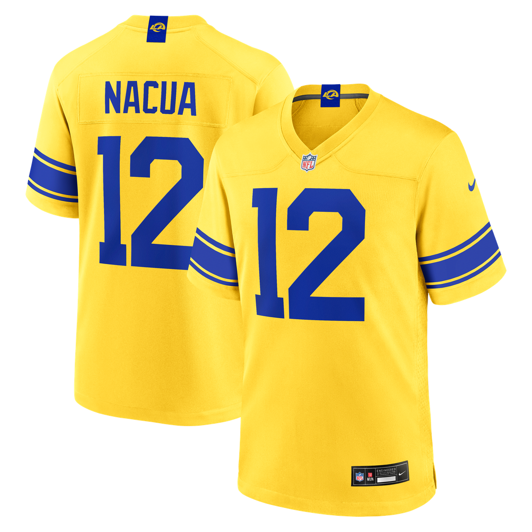 Los Angeles Rams Puka Nacua Nike White Game Player Jersey - White