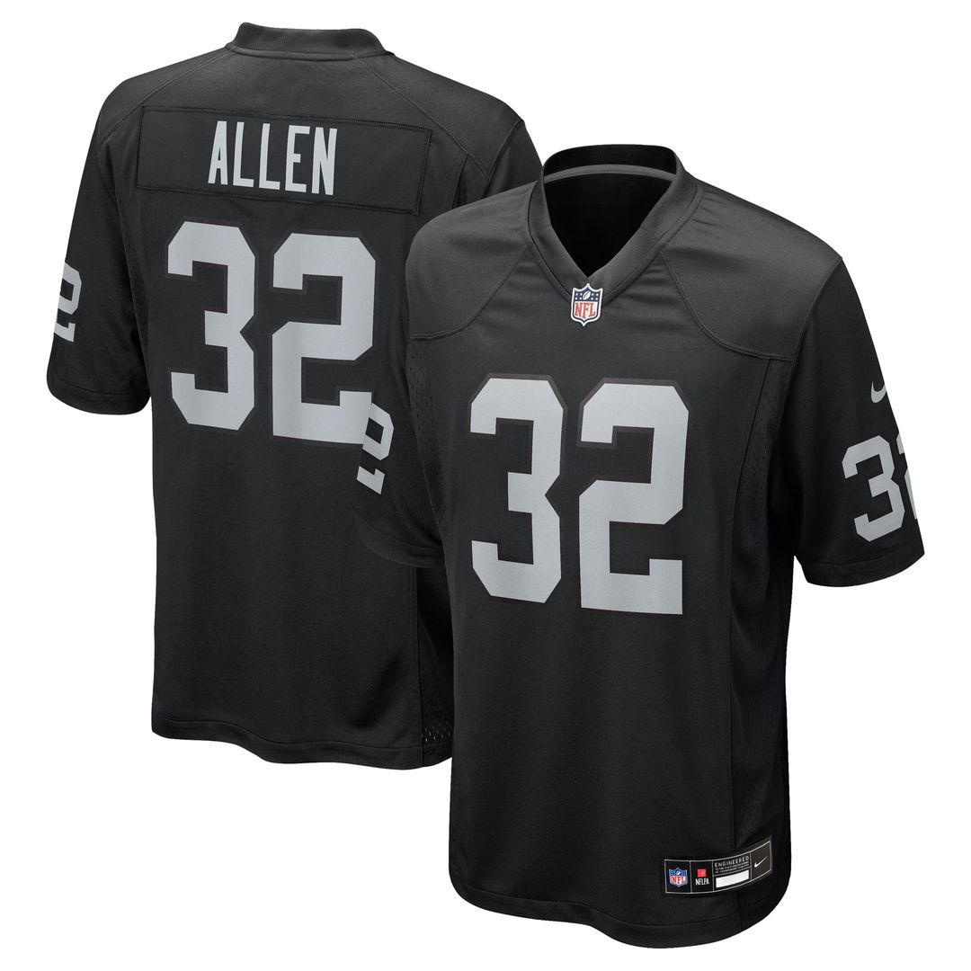 Las Vegas Raiders Marcus Allen Nike Game Retired Player Jersey - Black