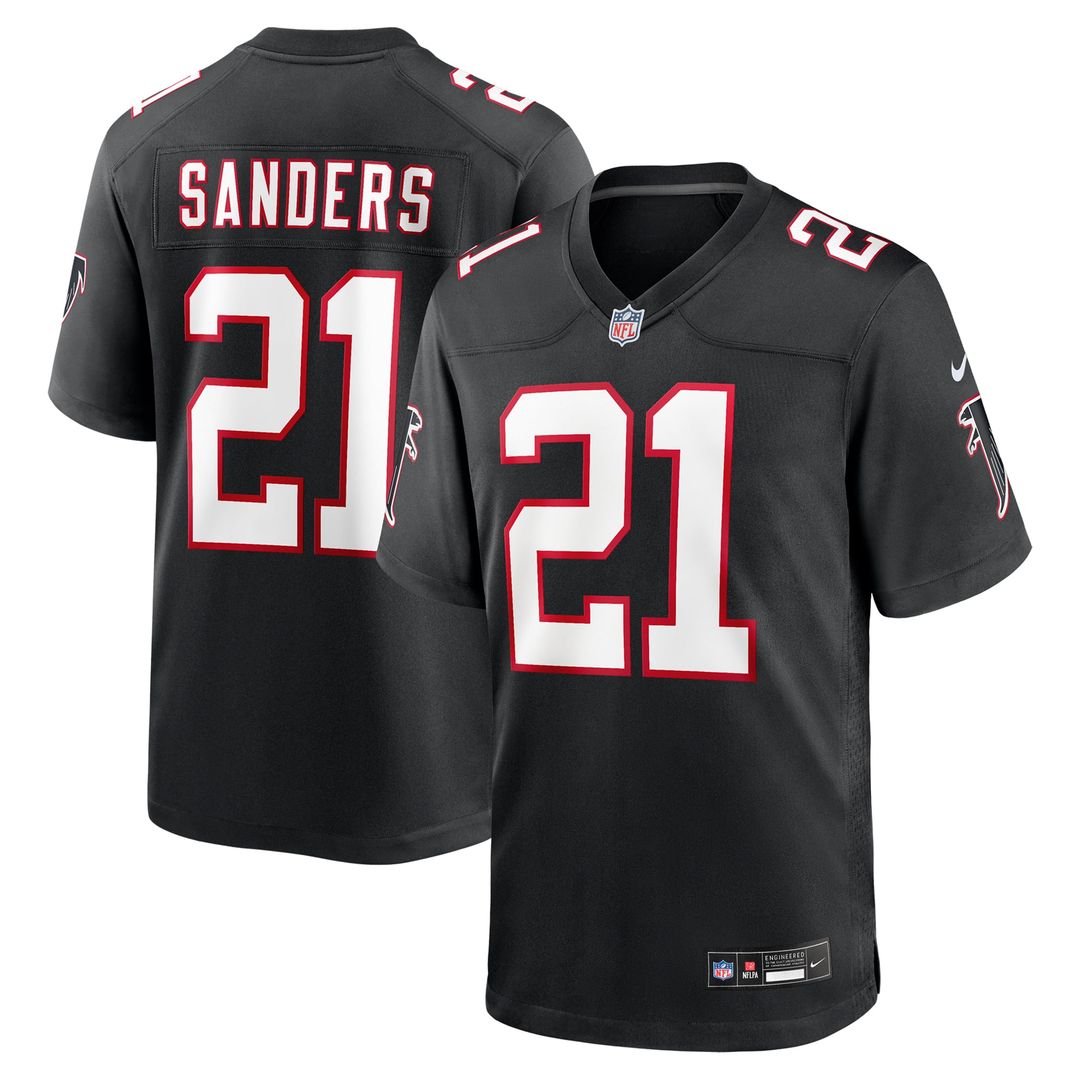 Atlanta Falcons Deion Sanders Nike Retired Player Alternate Game Jersey - Black