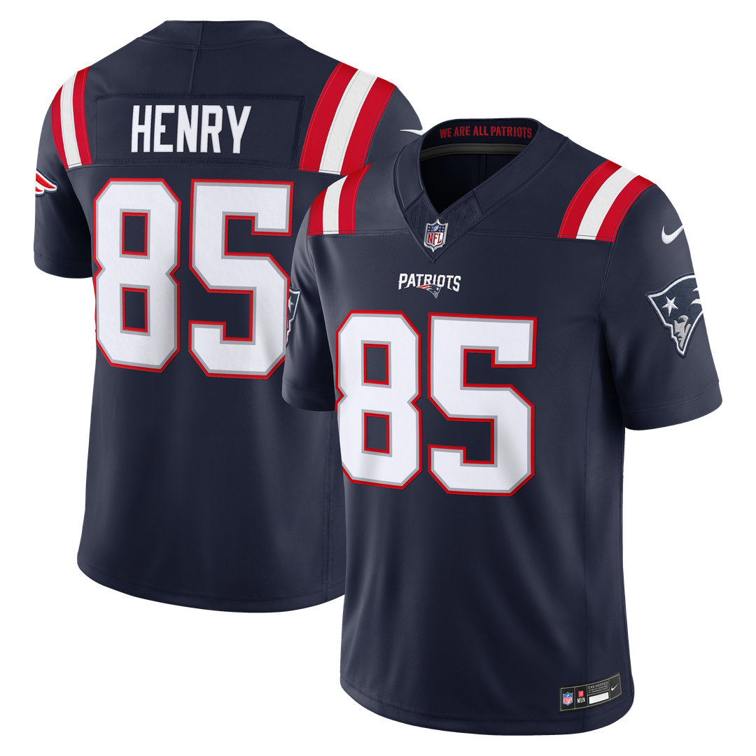 New England Patriots Hunter Henry Nike Team Vapor F.U.S.E. Stitched Limited Jersey - Navy