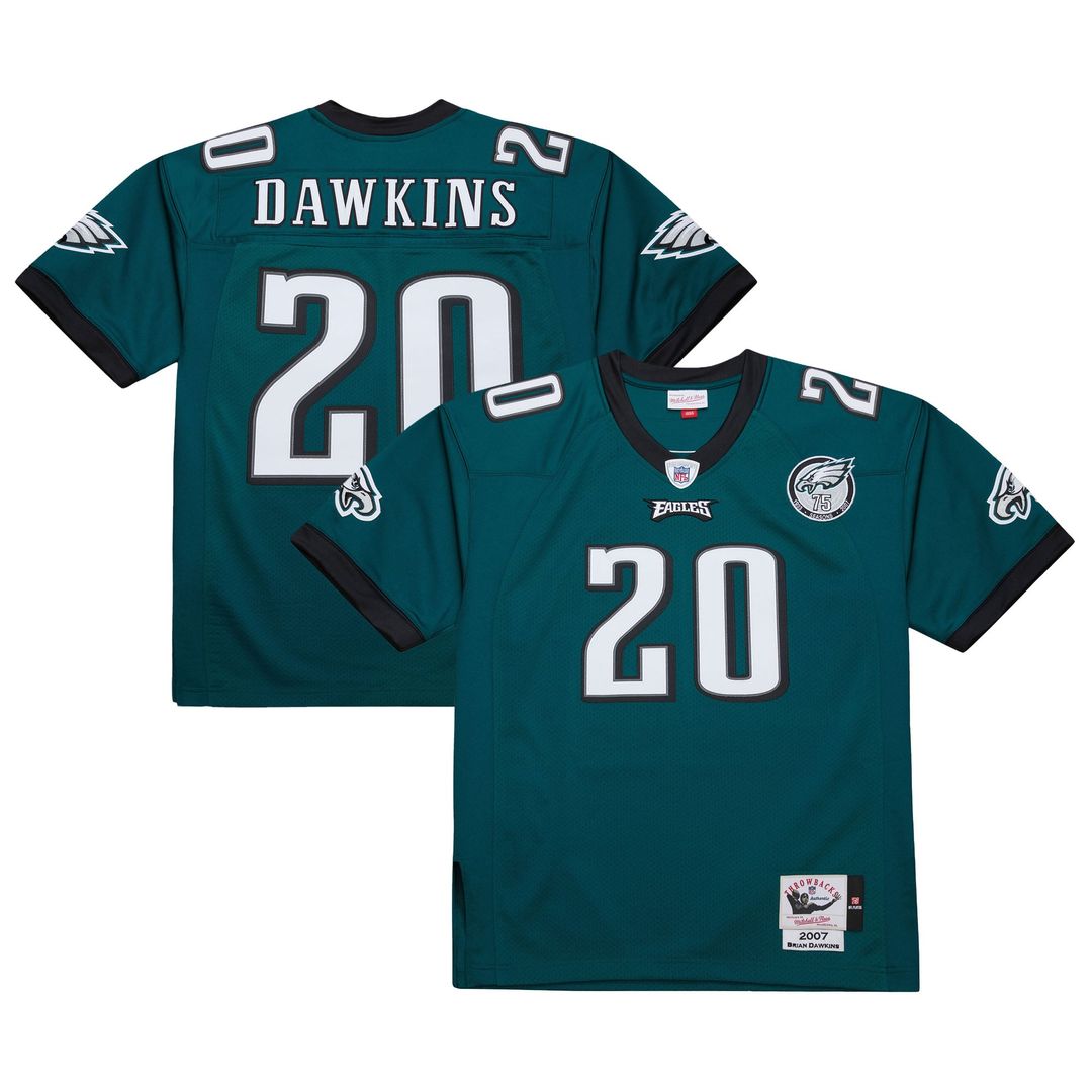 Philadelphia Eagles 1996 Brian Dawkins Mitchell & Ness Authentic Throwback Retired Player Jersey - White