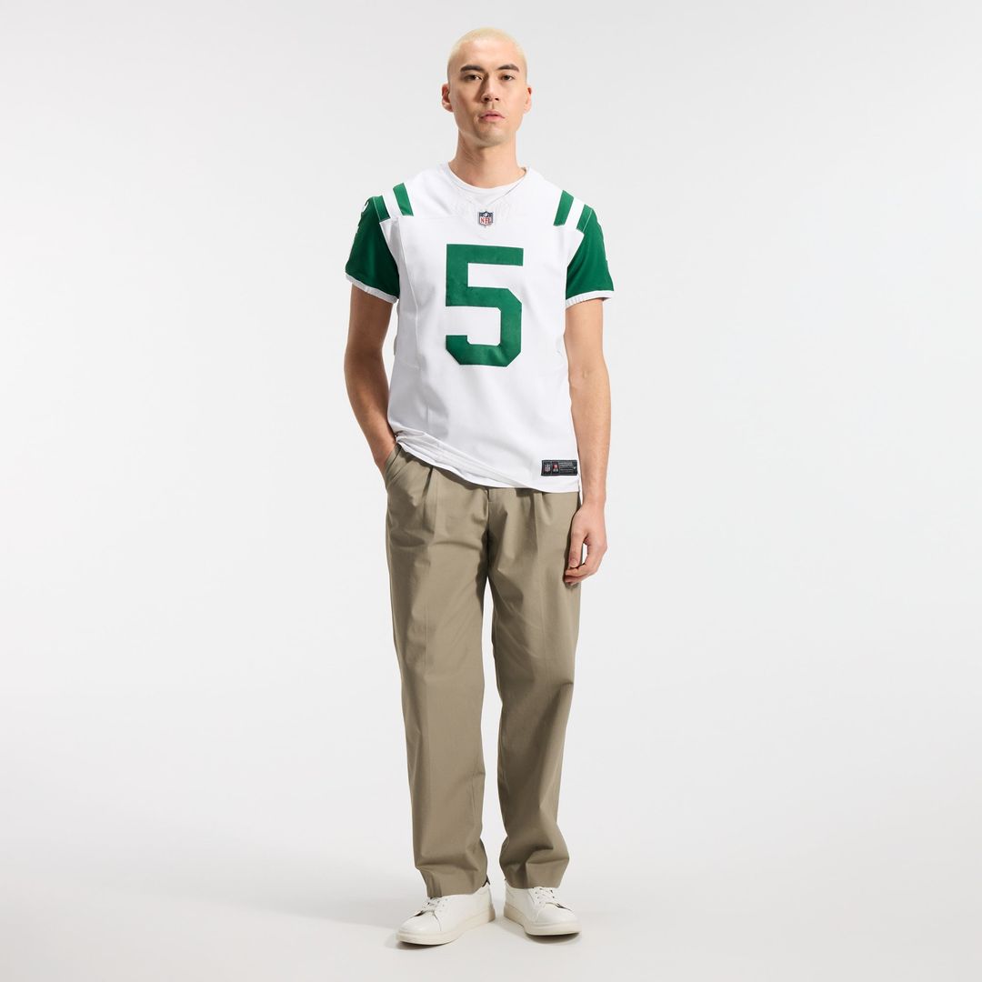New York Jets Garrett Wilson Nike Classic Alternate Vapor F.U.S.E. Elite Jersey - White
