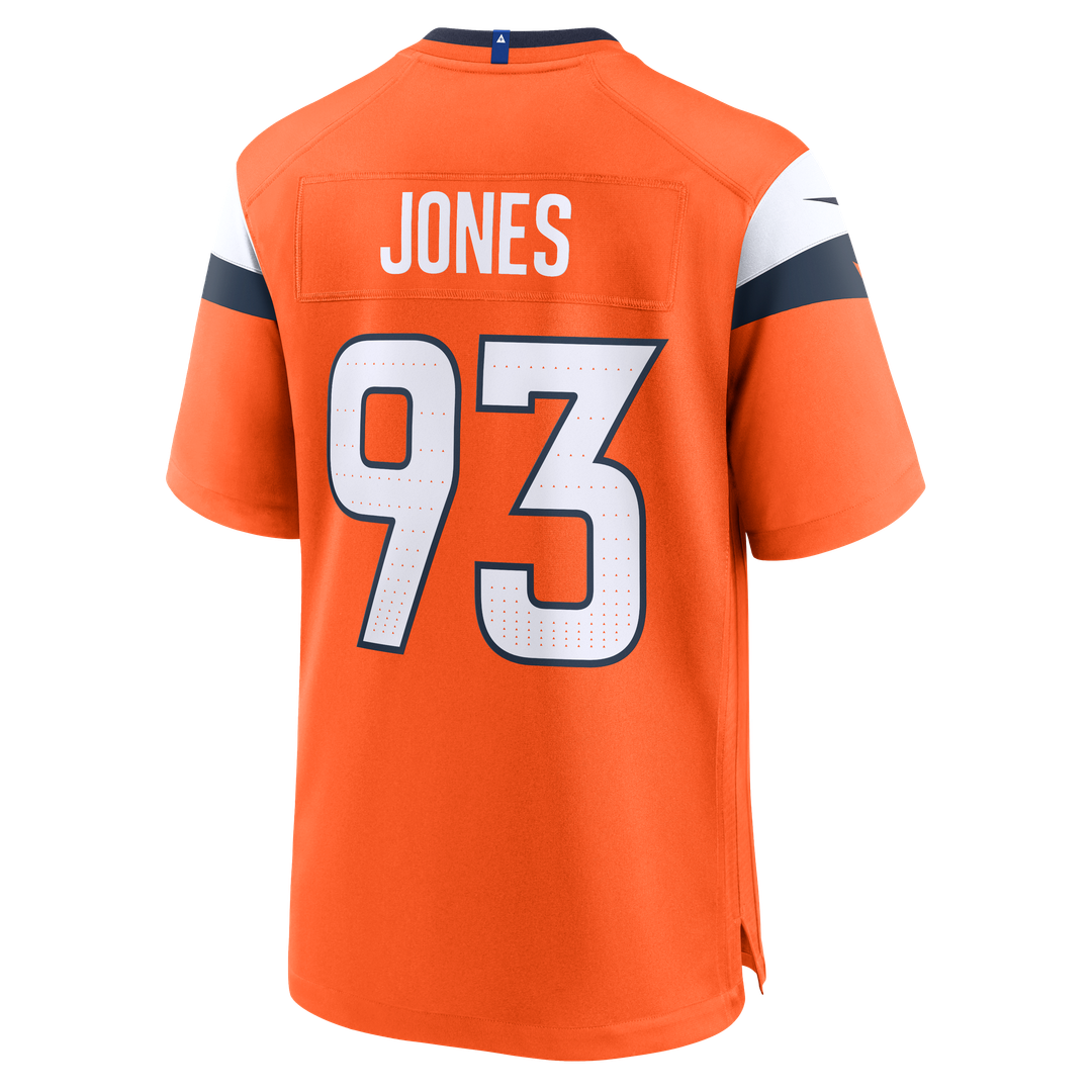 Denver Broncos D.J. Jones Nike Team Game Jersey - Orange
