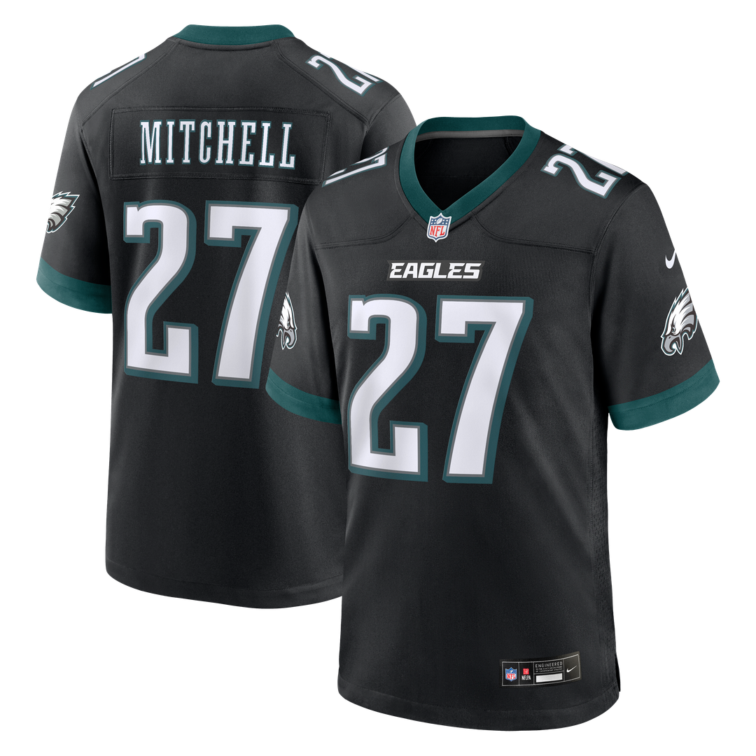 Philadelphia Eagles Quinyon Mitchell Nike Team Game Jersey - Midnight Green