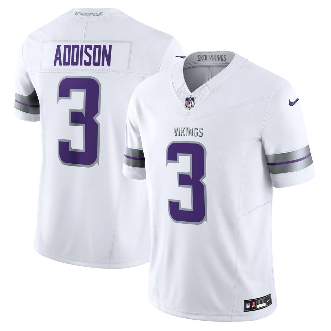 Minnesota Vikings Jordan Addison Nike Alternate Vapor F.U.S.E. Limited Jersey - White