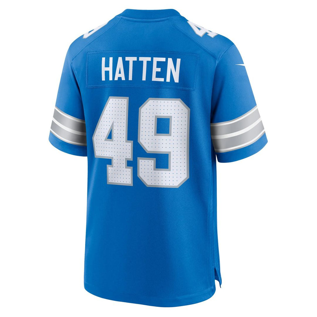Detroit Lions Hogan Hatten Nike Game Jersey - Blue