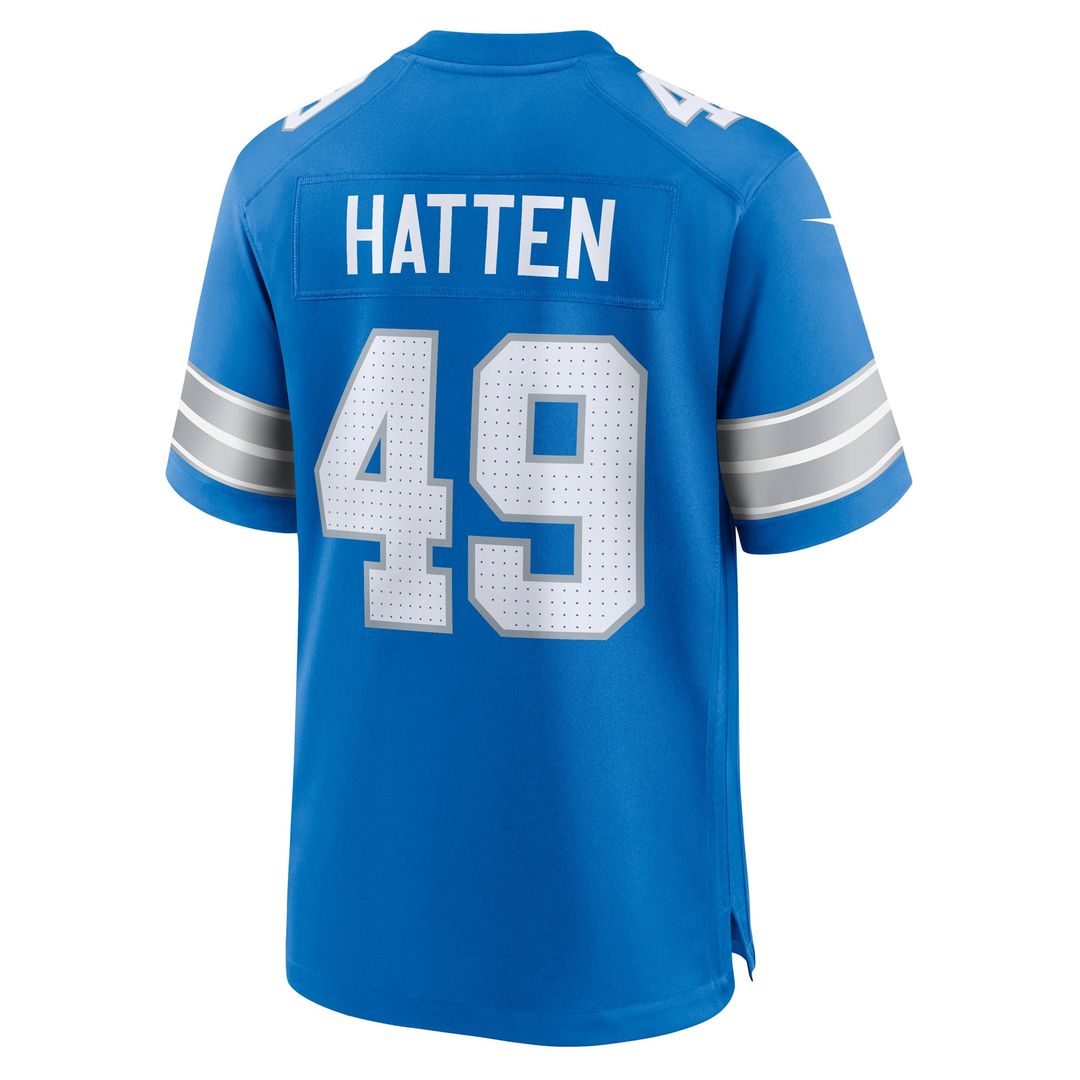 Detroit Lions Hogan Hatten Nike Game Jersey - Blue