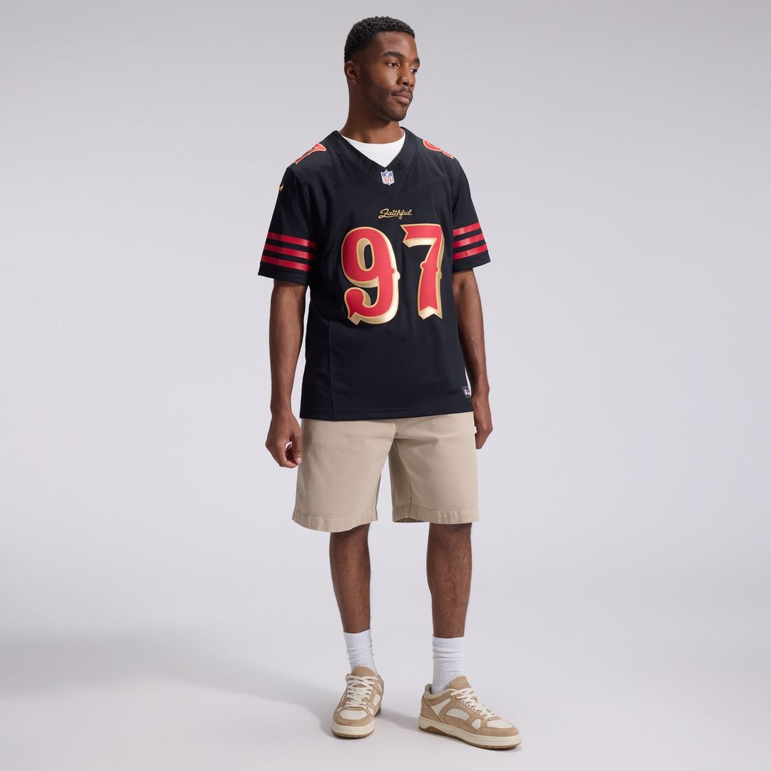 San Francisco 49ers Nick Bosa Nike Rivalries Collection Stitched Limited Jersey - Black