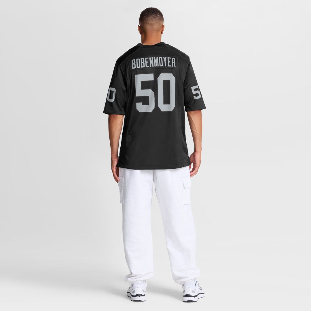 Las Vegas Raiders Jacob Bobenmoyer Nike Game Player Jersey - Black
