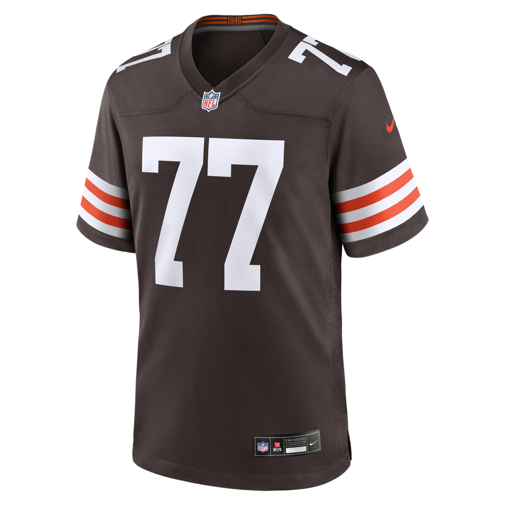 Cleveland Browns Zion Johnson Nike Team Game Jersey - Brown