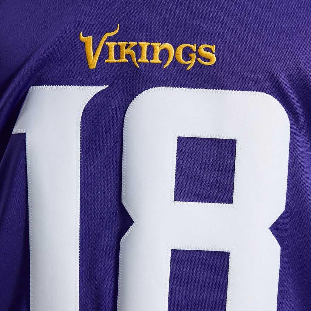 Minnesota Vikings Justin Jefferson Nike Alternate Vapor F.U.S.E. Stitched Limited Jersey - White