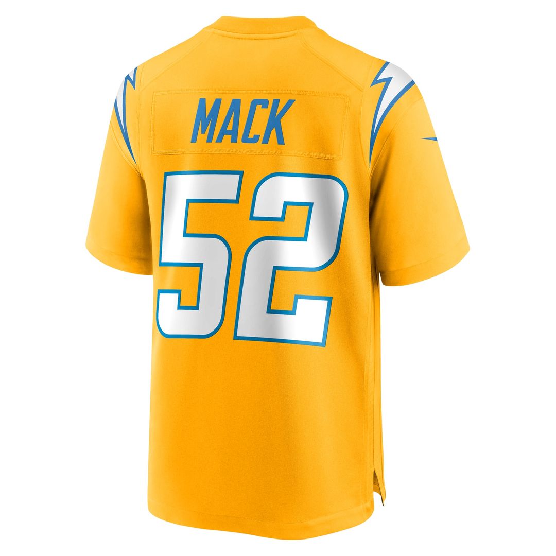 Los Angeles Chargers Khalil Mack Nike Alternate Super Chargers Game Player Jersey - Navy