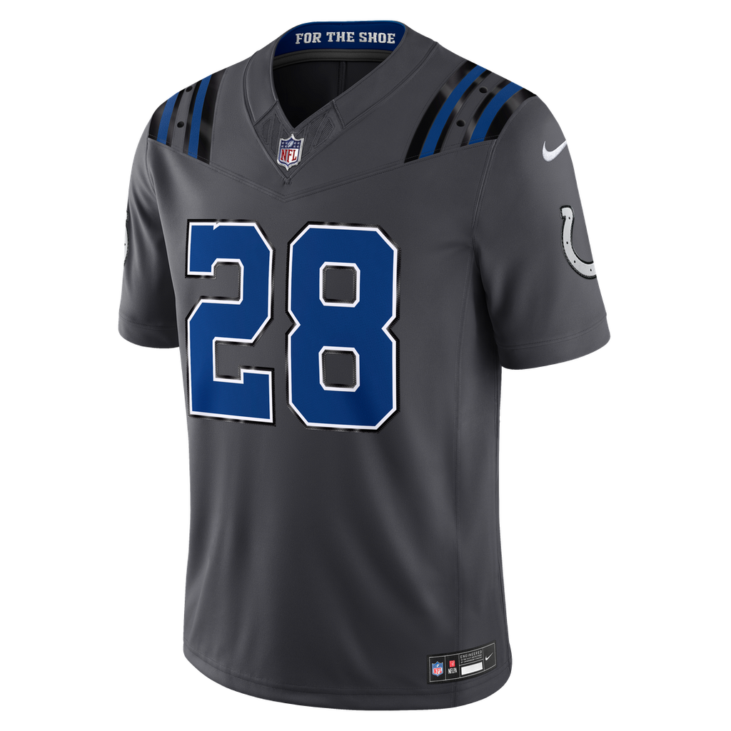 Indianapolis Colts Jonathan Taylor Nike 2026 Rivalries Collection Stitched Limited Jersey - Anthracite