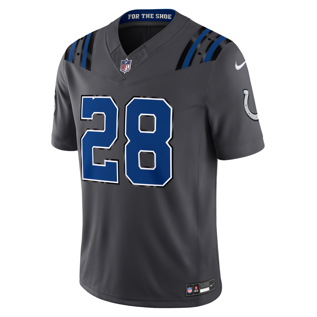 Indianapolis Colts Jonathan Taylor Nike 2026 Rivalries Collection Stitched Limited Jersey - Anthracite