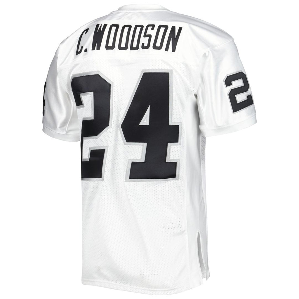Las Vegas Raiders 2002 Charles Woodson Mitchell & Ness Authentic Throwback Retired Player Jersey - White