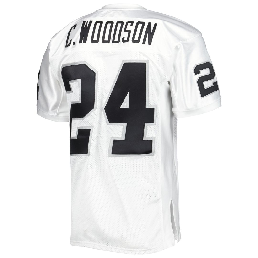 Las Vegas Raiders 2002 Charles Woodson Mitchell & Ness Authentic Throwback Retired Player Jersey - White