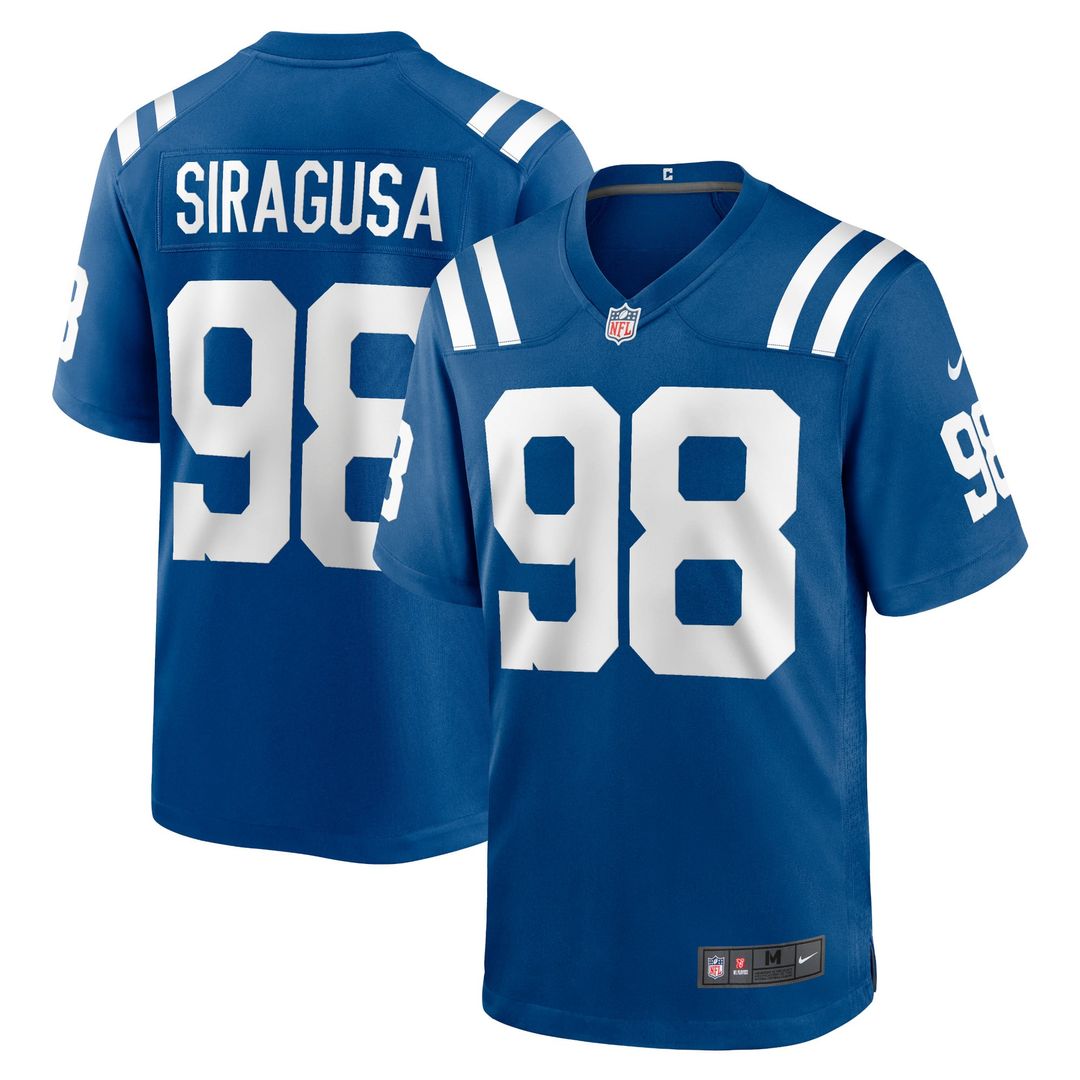 Indianapolis Colts Tony Siragusa Nike Game Retired Player Jersey - Royal