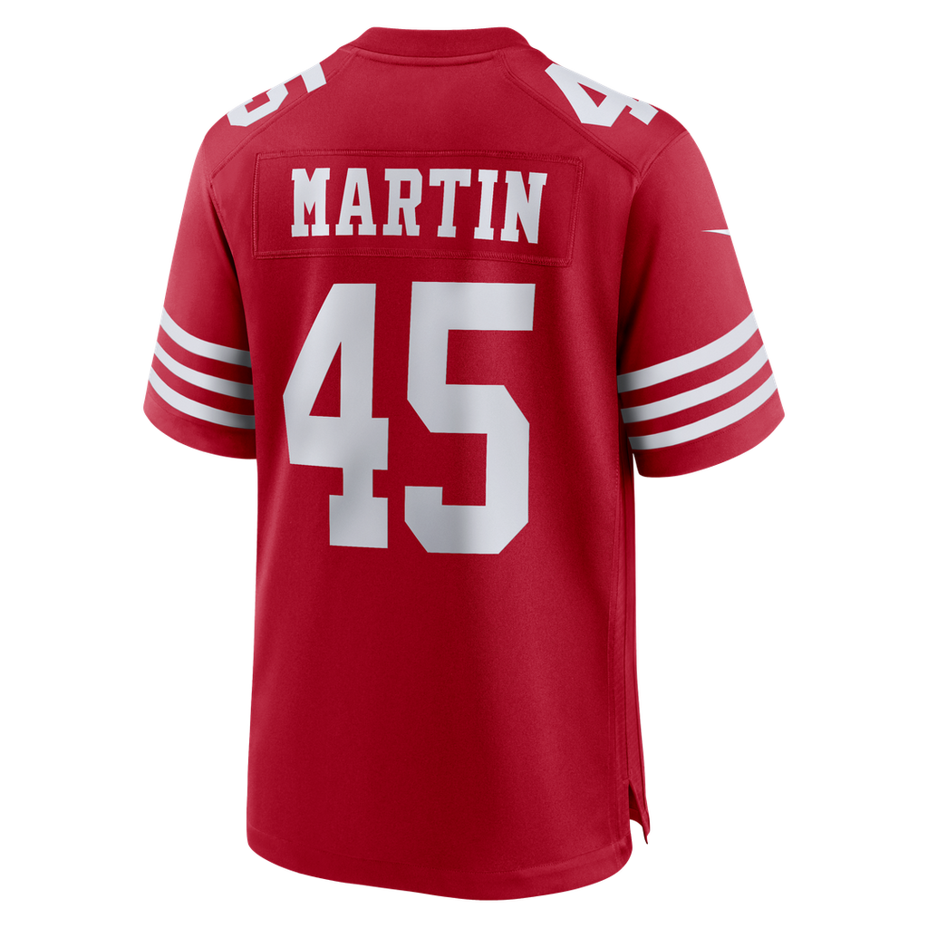 San Francisco 49ers Nick Martin Nike Team Game Jersey - Scarlet