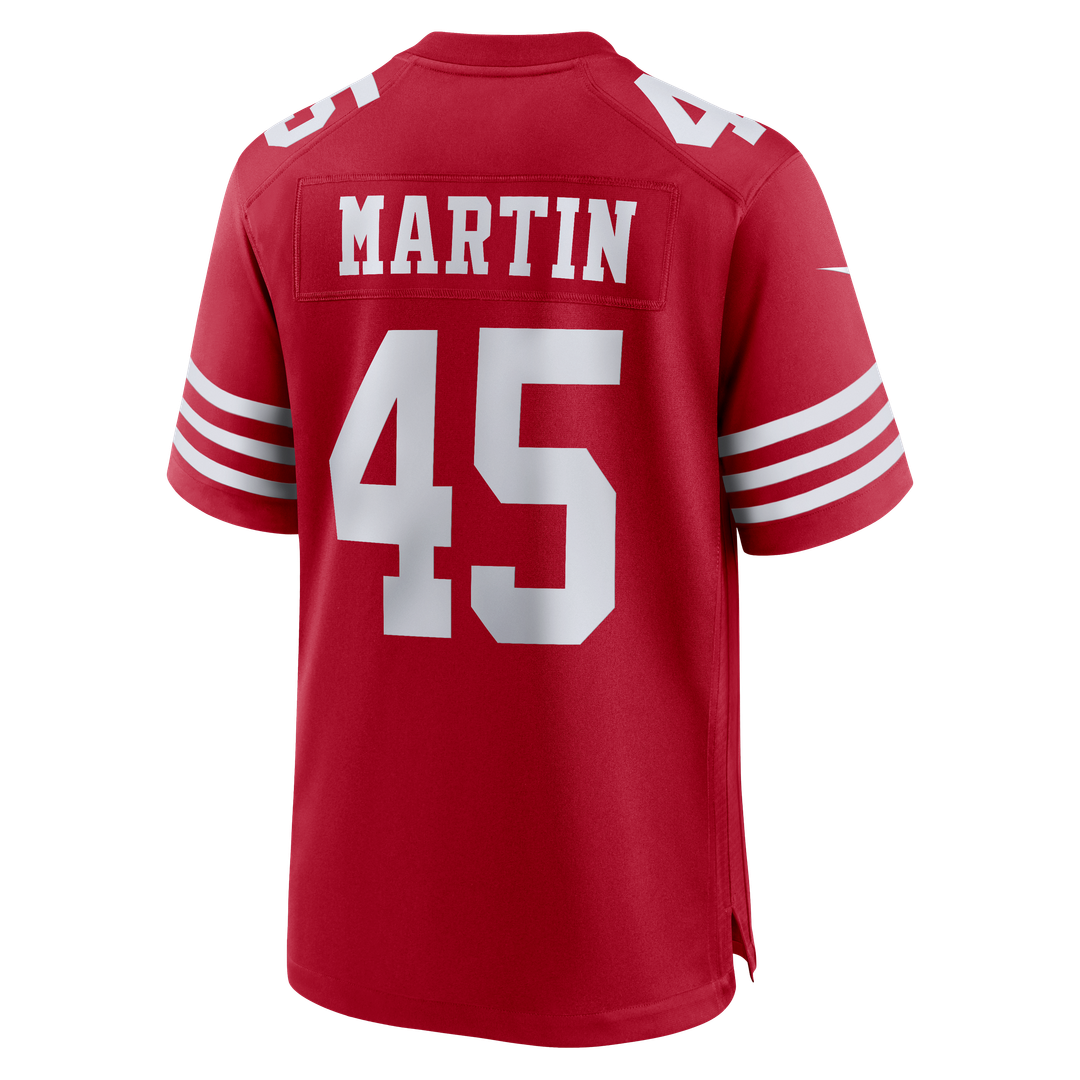 San Francisco 49ers Nick Martin Nike Team Game Jersey - Scarlet