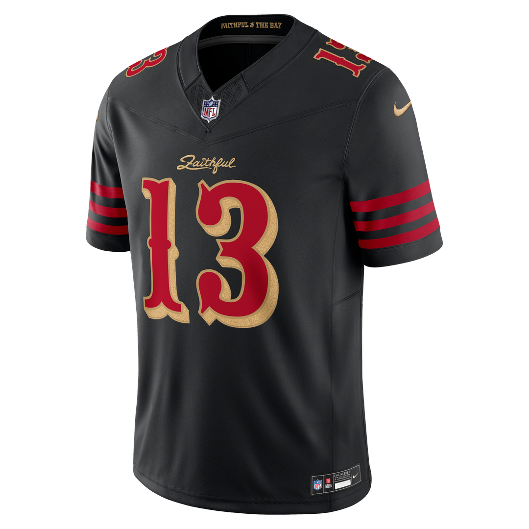 San Francisco 49ers Brock Purdy Nike Rivalries Collection Stitched Limited Jersey - Black
