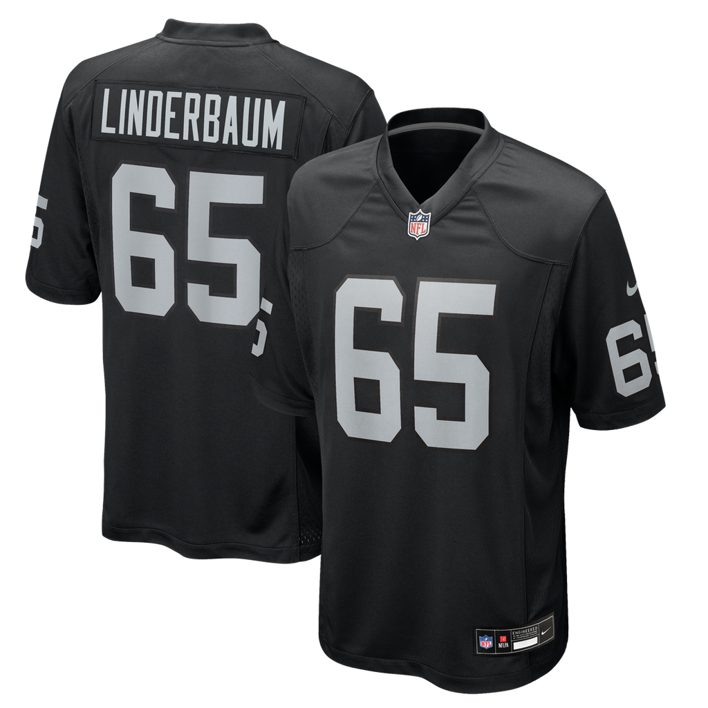 Las Vegas Raiders Tyler Linderbaum Nike Team Game Jersey - Black