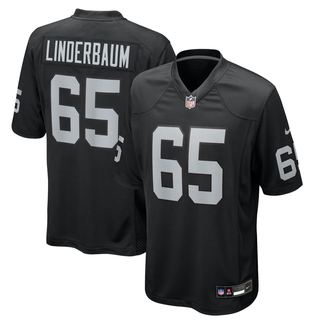 Las Vegas Raiders Tyler Linderbaum Nike Team Game Jersey - Black