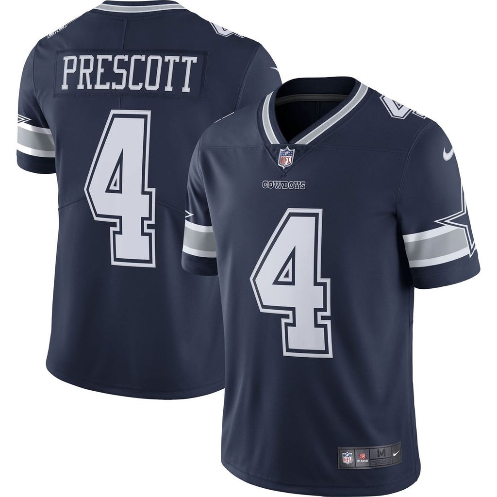Dallas Cowboys Dak Prescott Nike Vapor Limited Player Jersey - Navy