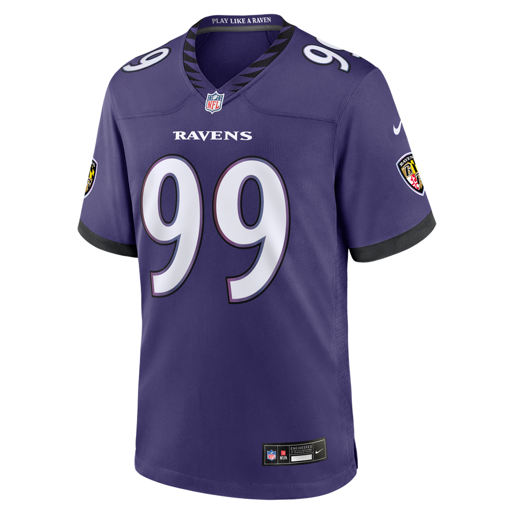 Baltimore Ravens Rayshaun Benny Nike Team Game Jersey - Purple