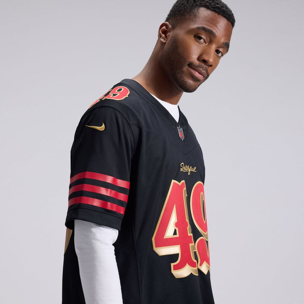 San Francisco 49ers The Faithful Nike Rivalries Collection Stitched Limited Jersey - Black
