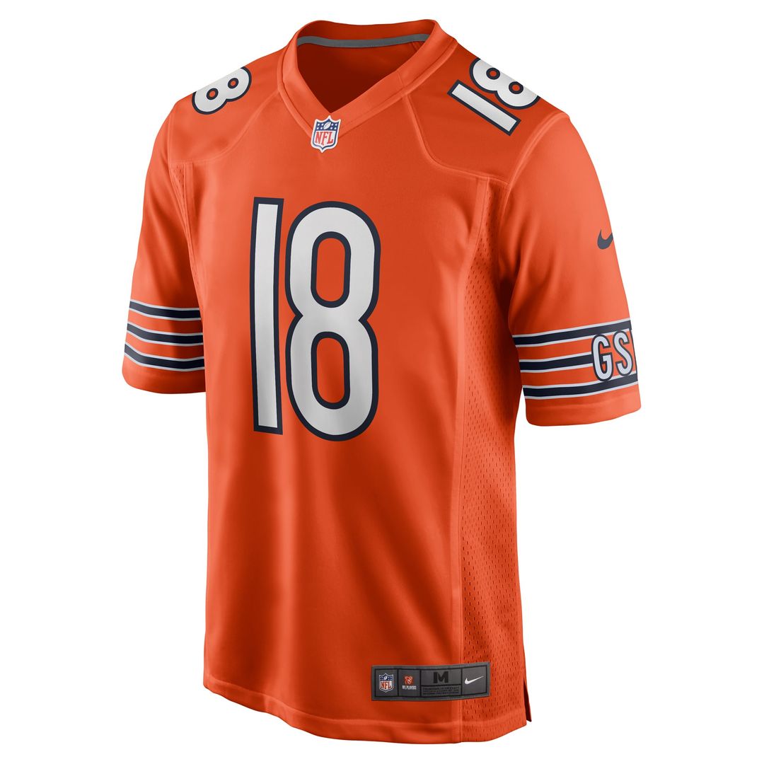 Chicago Bears Caleb Williams Nike Alternate Player Game Jersey - Orange