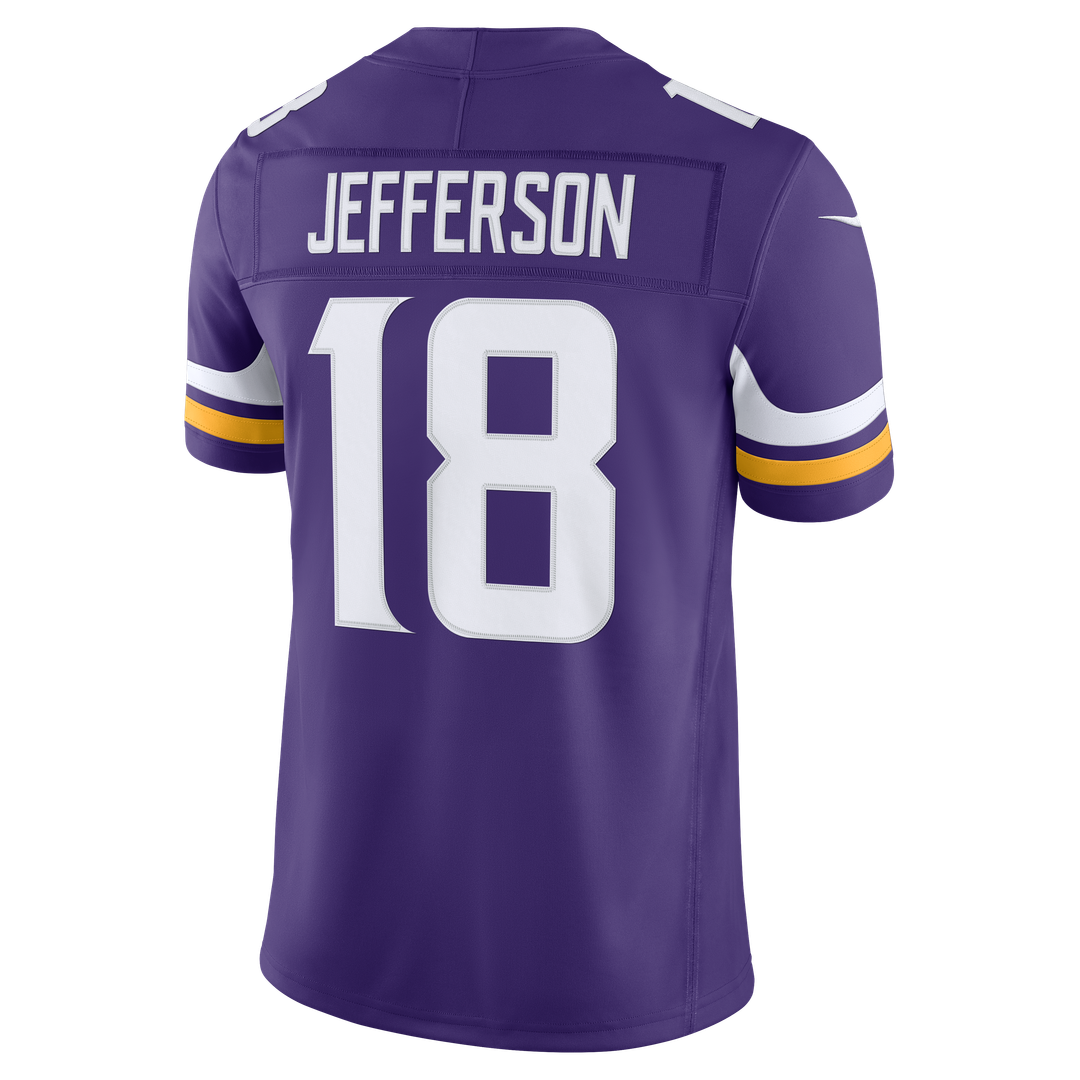 Minnesota Vikings Justin Jefferson Nike Alternate Vapor F.U.S.E. Stitched Limited Jersey - White